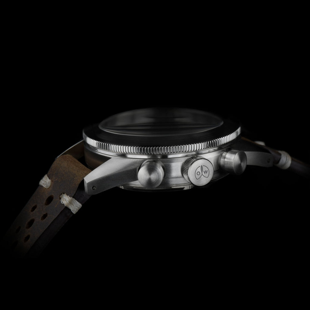 Ollech and Wajs Zurich OW Navichron Chronograph Watch Valjoux 7753 automatic movement